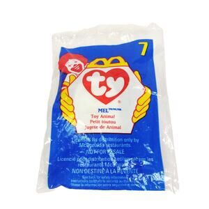 Ty Teenie Beanie Baby MEL #7 from McDonald’s w Rare Error Tag 1993/1998 - NEW